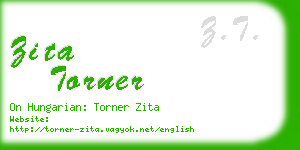 zita torner business card